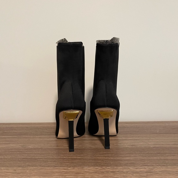 Good American Neoprene Black High Kickstand Booties size 8 - Picture 6 of 7